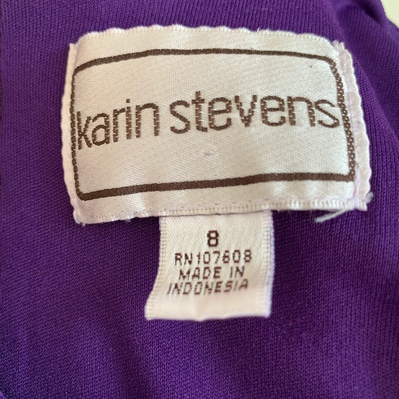 Amethyst KARIN STEVENS Empire Sleeveless Dress - Picture 7 of 8